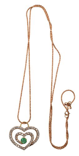 18 KARAT ROSE GOLD NECKLACE,