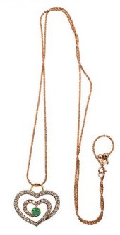 18 KARAT ROSE GOLD NECKLACE, A