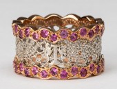 18 KARAT ROSE GOLD RUBY RINGTh