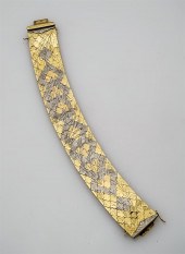 18-KARAT TRI-COLOR GOLD BRACEL