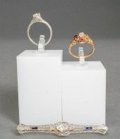 18-KARAT WHITE-GOLD AND DIAMON