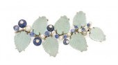 18 karat white gold aquamarine