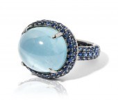18 KARAT WHITE GOLD, CAT'S EYE