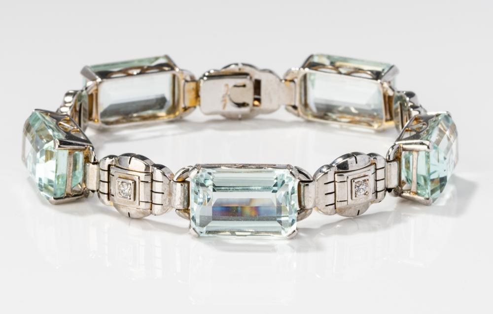 18 KARAT WHITE GOLD, DIAMOND AND