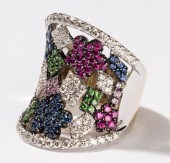 18 KARAT WHITE GOLD, DIAMOND A