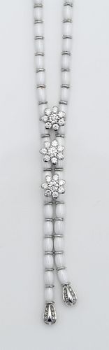 18 KARAT WHITE GOLD, DIAMOND AND
