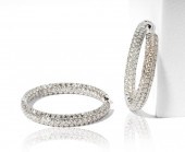 18 KARAT WHITE GOLD DIAMOND HO