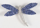 18 KARAT WHITE GOLD DRAGONFLY
