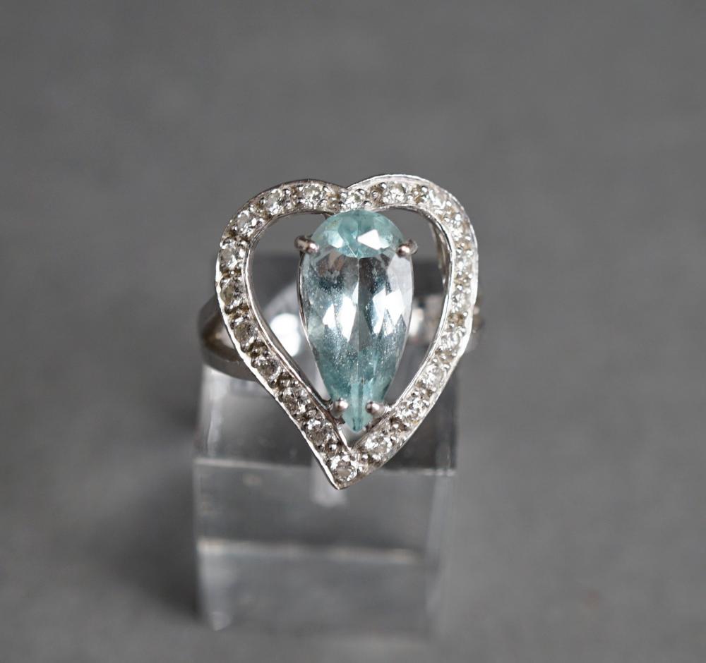 18-KARAT WHITE-GOLD, PALE BLUE