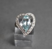 18-KARAT WHITE-GOLD, PALE BLUE