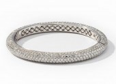 18 KARAT WHITE GOLD, PAVE’ DIA