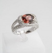 18-KARAT WHITE-GOLD, RED SPINE