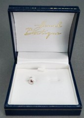18-KARAT WHITE-GOLD, RUBY AND