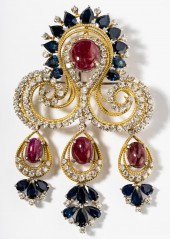 18 KARAT YELLOW AND WHITE GOLD