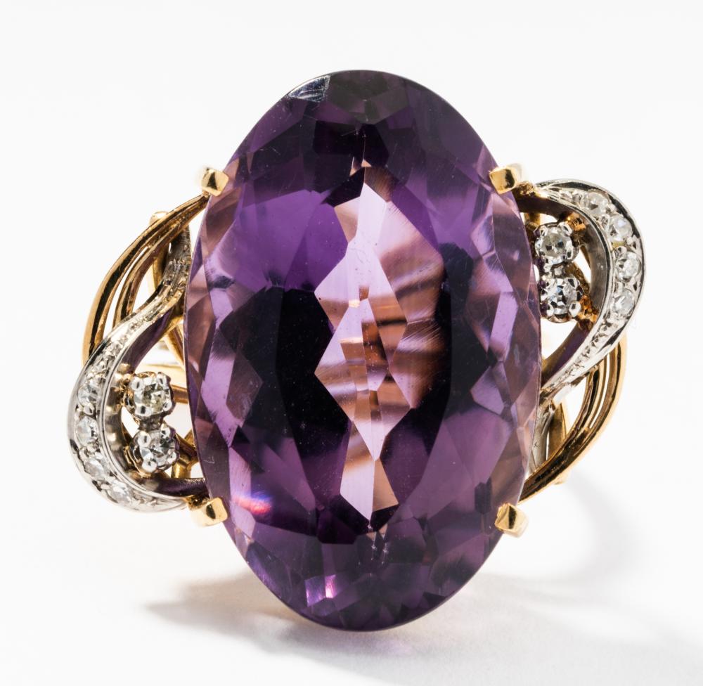 18 KARAT YELLOW AND WHITE GOLD