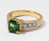 18 KARAT YELLOW AND WHITE GOLD