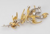 18 KARAT YELLOW GOLD & PLATNIU