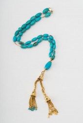 18 KARAT YELLOW GOLD & TURQUOI