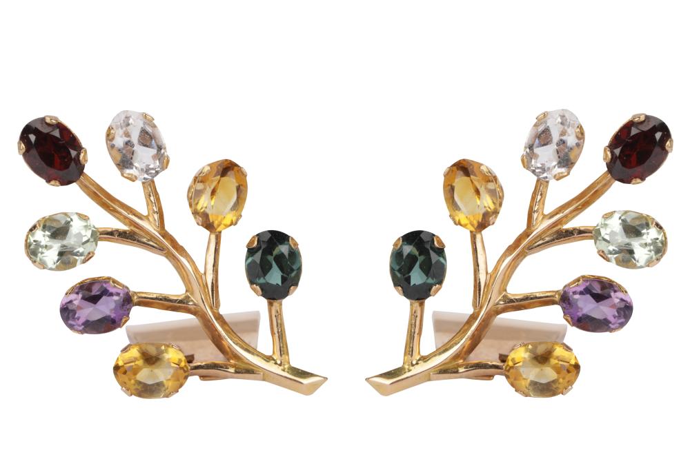 18 KARAT YELLOW GOLD & MULTI-GEM
