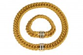 18 KARAT YELLOW GOLD & DIAMOND