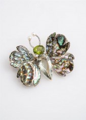 18-KARAT YELLOW-GOLD, ABALONE