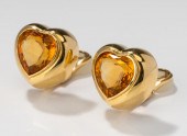 18 KARAT YELLOW GOLD AND CITRI