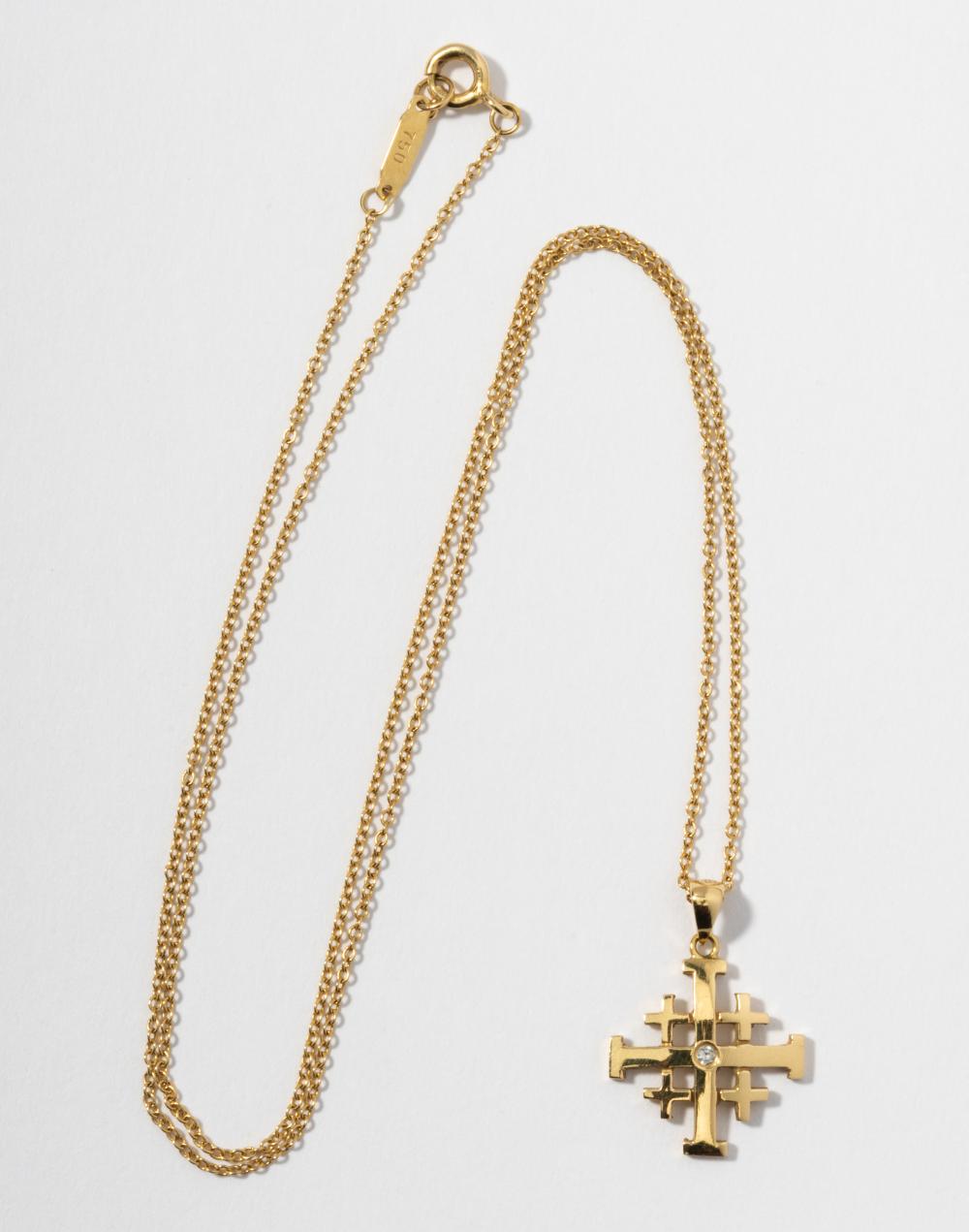 18 KARAT YELLOW GOLD AND DIAMOND