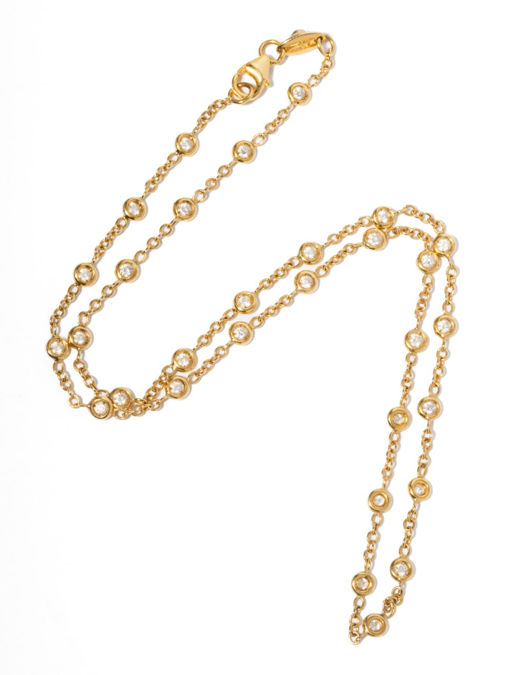 18 KARAT YELLOW GOLD AND DIAMOND
