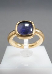 18-KARAT YELLOW-GOLD AND CABOC