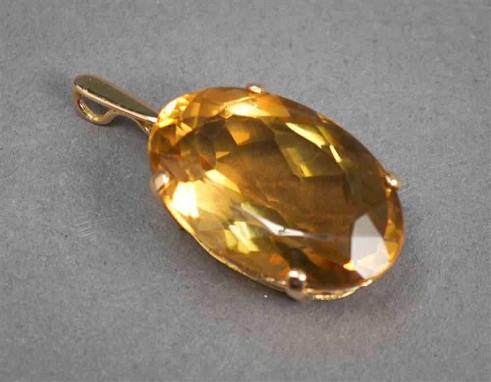 18-KARAT YELLOW-GOLD AND CITRINE