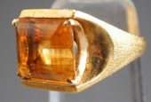 18-KARAT YELLOW-GOLD AND CITRI