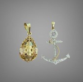 18-KARAT YELLOW-GOLD AND DIAMO