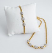 18-KARAT YELLOW-GOLD AND DIAMO