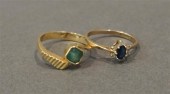 18-KARAT YELLOW-GOLD AND EMERA