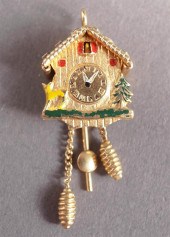 18-KARAT YELLOW-GOLD AND ENAME
