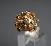18-KARAT YELLOW-GOLD AND GEM S