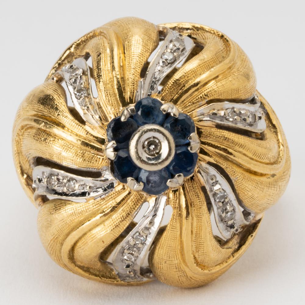 18 KARAT YELLOW GOLD DIAMOND &
