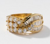 18 KARAT YELLOW GOLD DIAMOND R