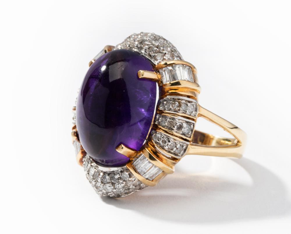 18 KARAT YELLOW GOLD, DIAMOND AND