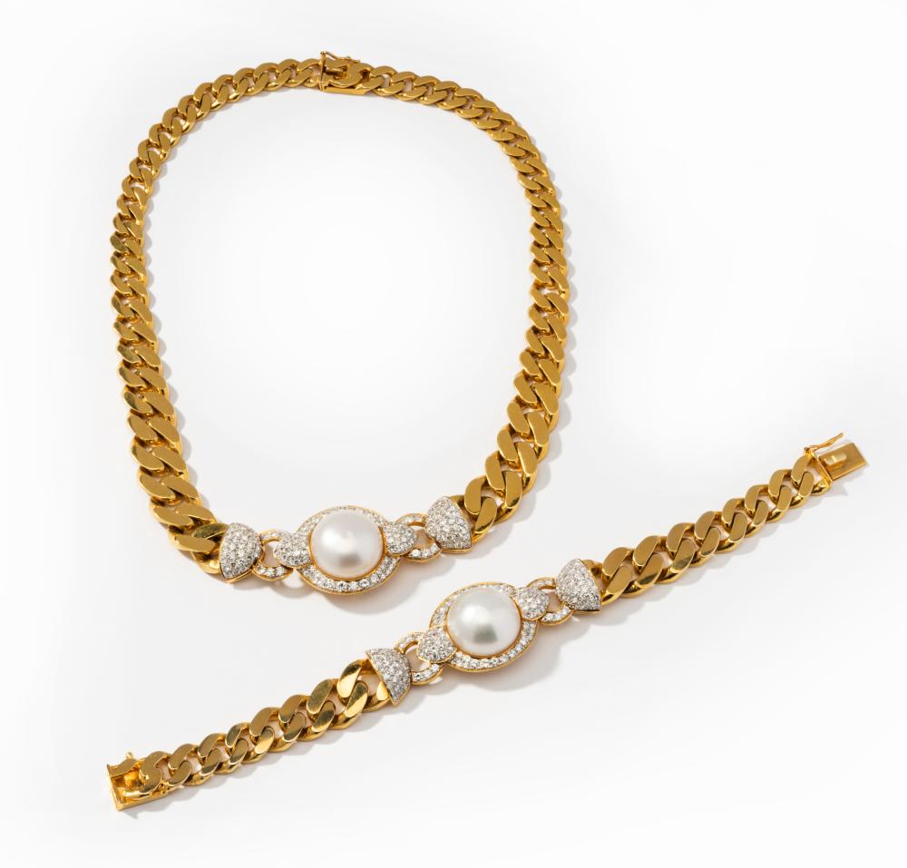 18 KARAT YELLOW GOLD, DIAMOND AND