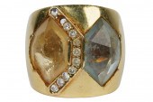 18 KARAT YELLOW GOLD, DIAMOND,