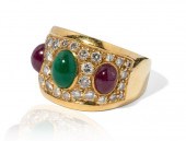 18 KARAT YELLOW GOLD, DIAMOND,
