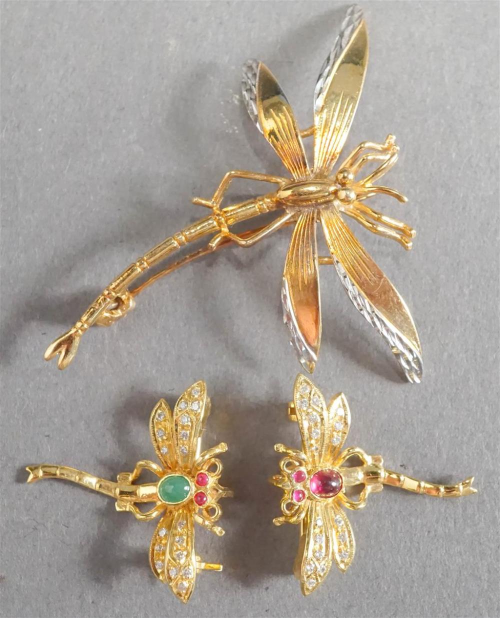 18-KARAT YELLOW-GOLD 'DRAGONFLY'