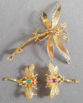 18-KARAT YELLOW-GOLD 'DRAGONFL
