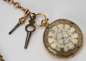 18 KARAT YELLOW GOLD HALF-HUNT
