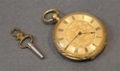 18-KARAT YELLOW-GOLD KEY-WIND