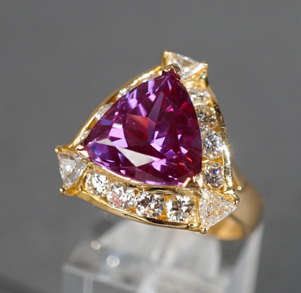 18-KARAT YELLOW-GOLD LAB-GROWN