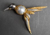 18-KARAT YELLOW-GOLD, MABE PEA