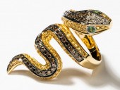 18 KARAT YELLOW GOLD MULTI-COL