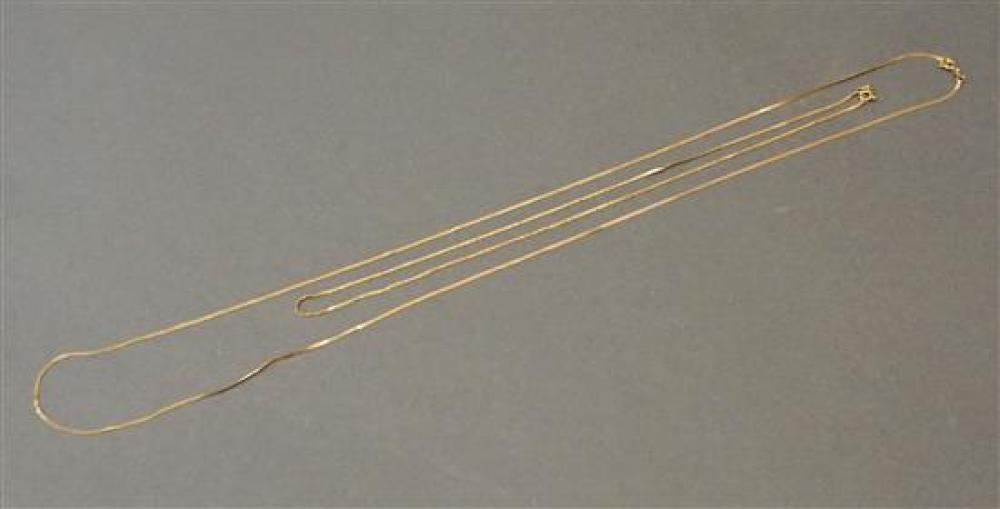 18-KARAT YELLOW-GOLD NECKLACE AND A